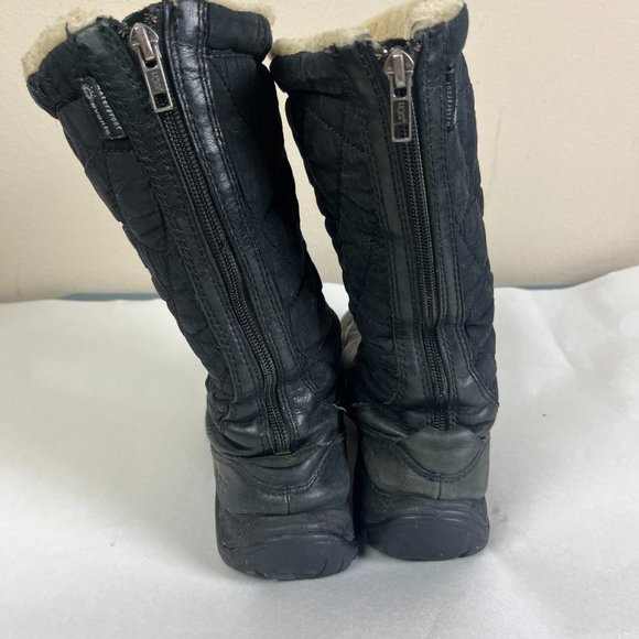 UGG Snowpeak Womens Winter Snow Boots US 7 Sherpa Lined Quilted Imsulated Black - Picture 6 of 10
